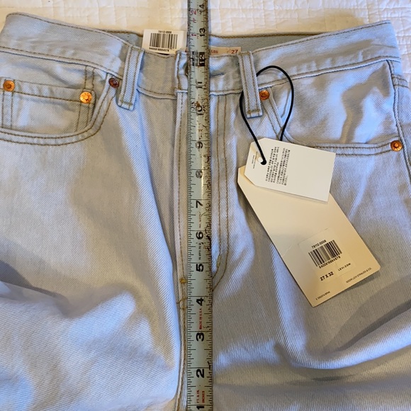 NWT LEVIS ribcage wide leg light wash jeans - Picture 11 of 14